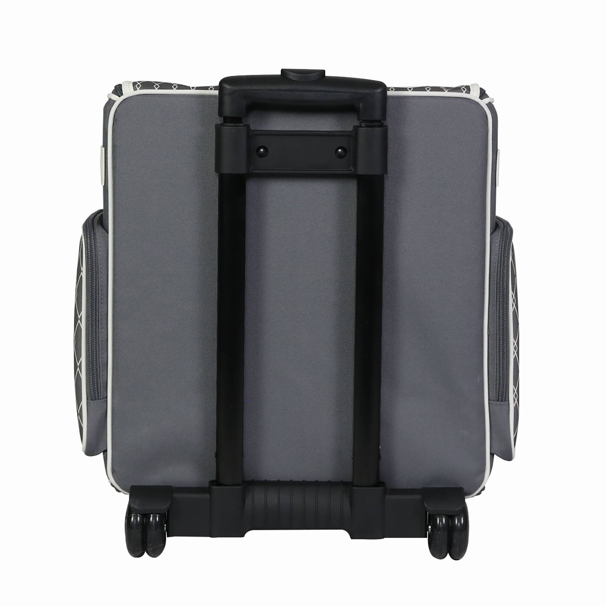 Everything Mary Gray & White Diamond Rolling Scrapbook Travel Case